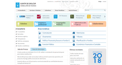 Desktop Screenshot of conselleriadefacenda.es