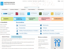 Tablet Screenshot of conselleriadefacenda.es